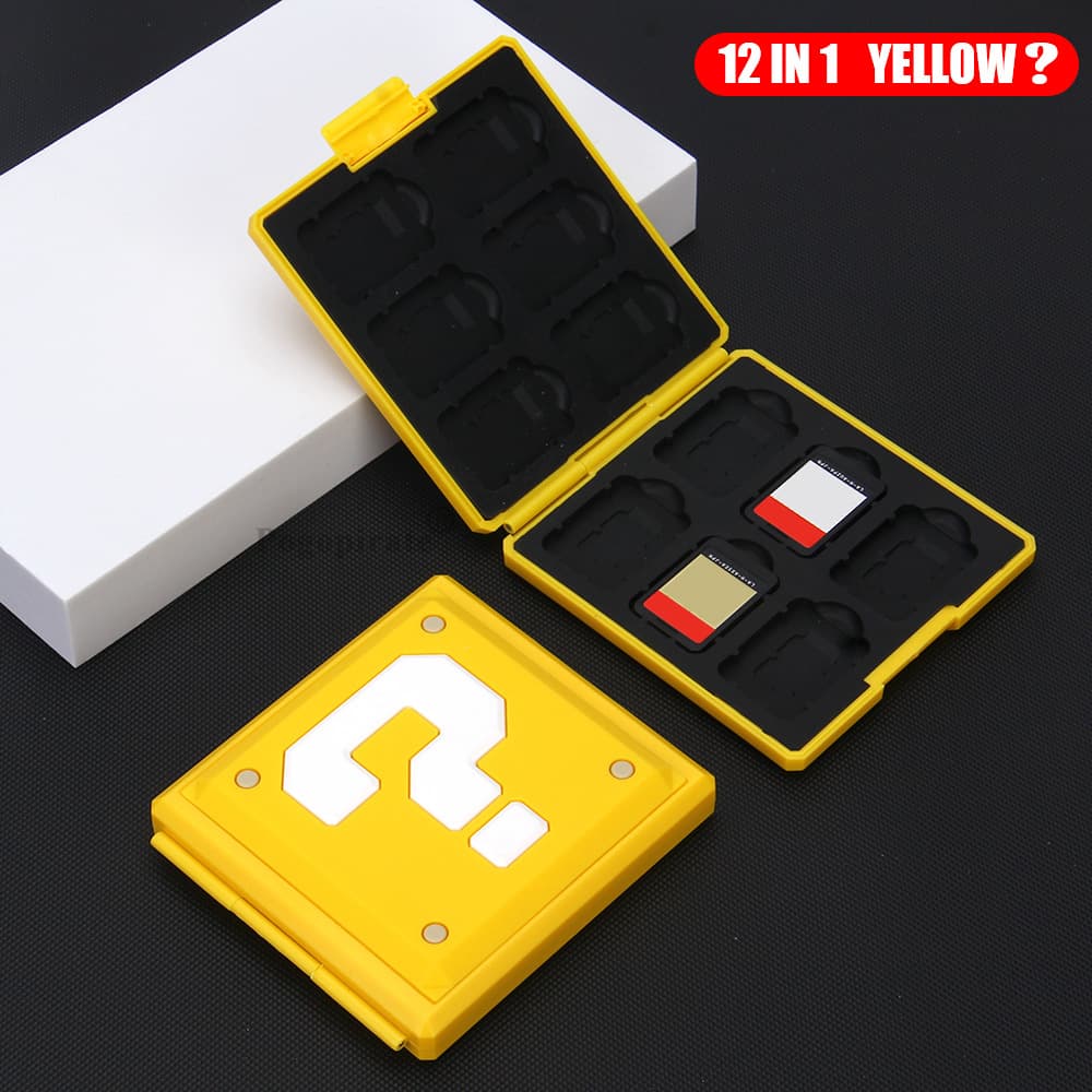 12-Slot Game Card Case for Nintendo Switch/NS2/OLED, NS Mario