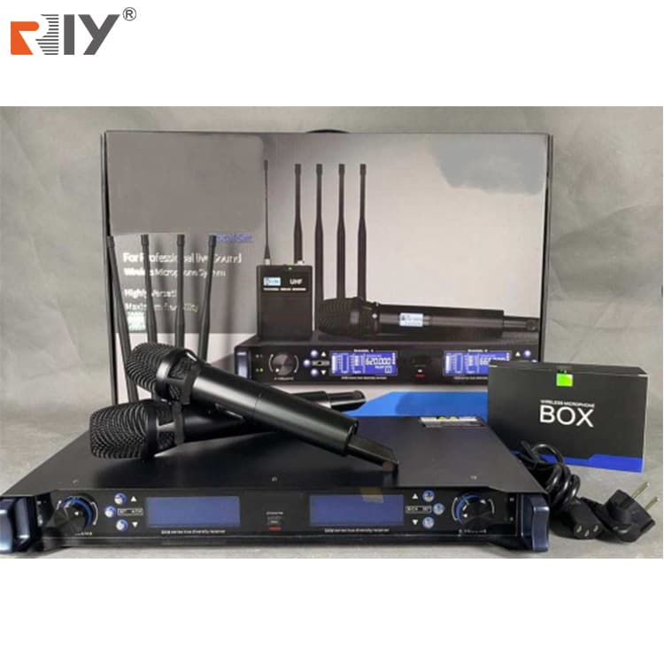 SKMM9 True Diversity Wireless Microphone Stage Performance KTV Outdoor Conference 1-to-2 Handheld Wireless Microphone