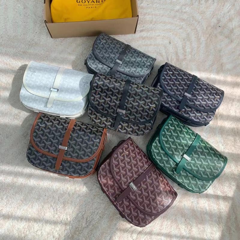 Cross-border New Goyard Dogtooth Goyard Hobo Underarm Men's and Women's Couple Saddle Bag Shoulder Crossbody Messenger Bag