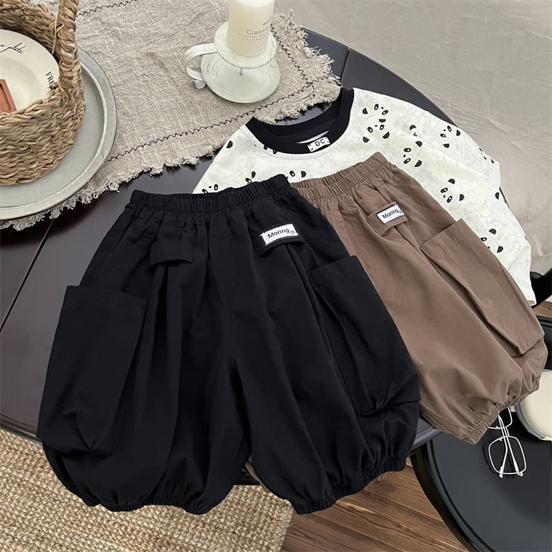 Boys Summer Cargo Pants, Three-Year-Old Toddler Seven-Tenths Length Pants, Baby Summer Casual Stylish Shorts