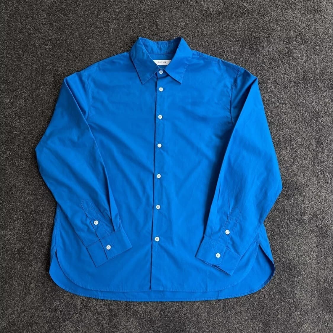 2026 Spring American Retro Klein Blue Long Sleeve Shirt Men Women Commute Versatile Loose Casual Shirt Ins Trendy