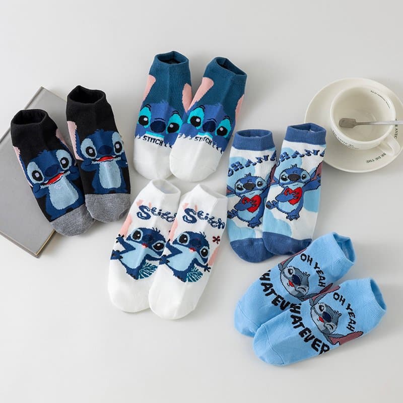 New Cross-Border Japanese Cartoon Anime Pattern Women's Socks, Summer Cute Versatile Flat Short Socks Women's Boat Socks