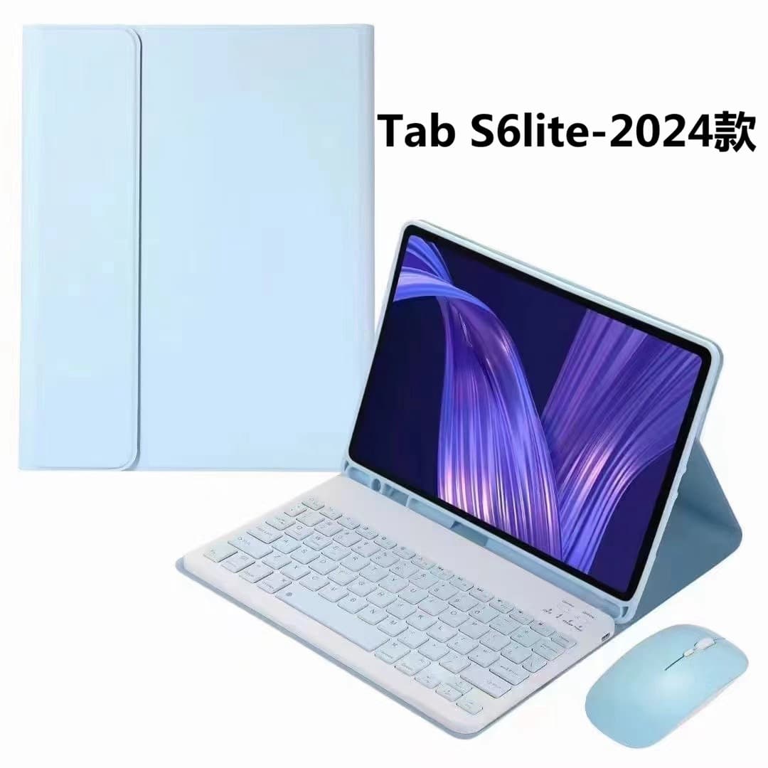 For Samsung S6 Lite Bluetooth Keyboard Case A9 Plus Backlit Bluetooth Keyboard with Pen Slot S9 FE Plus Case