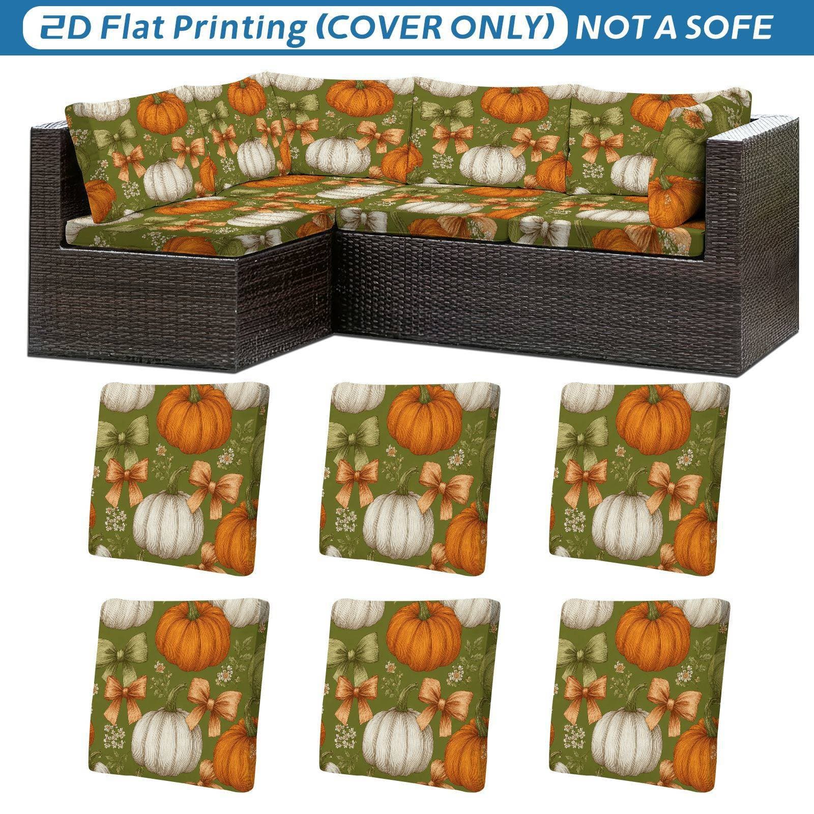 Cross-border 26 new hot selling Amazon Christmas and Halloween decoration outdoor sofa cushion covers elastic can be shipped on behalf of