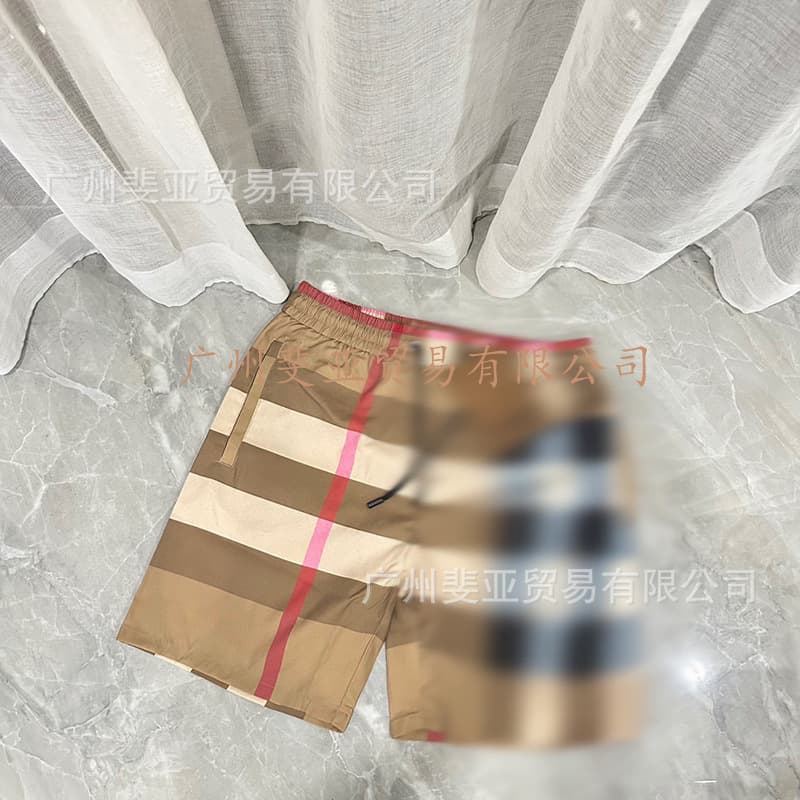 Cross-border wholesale foreign trade beach pants bbr high quality fashionable printed logo light luxury casual versatile shorts bbr