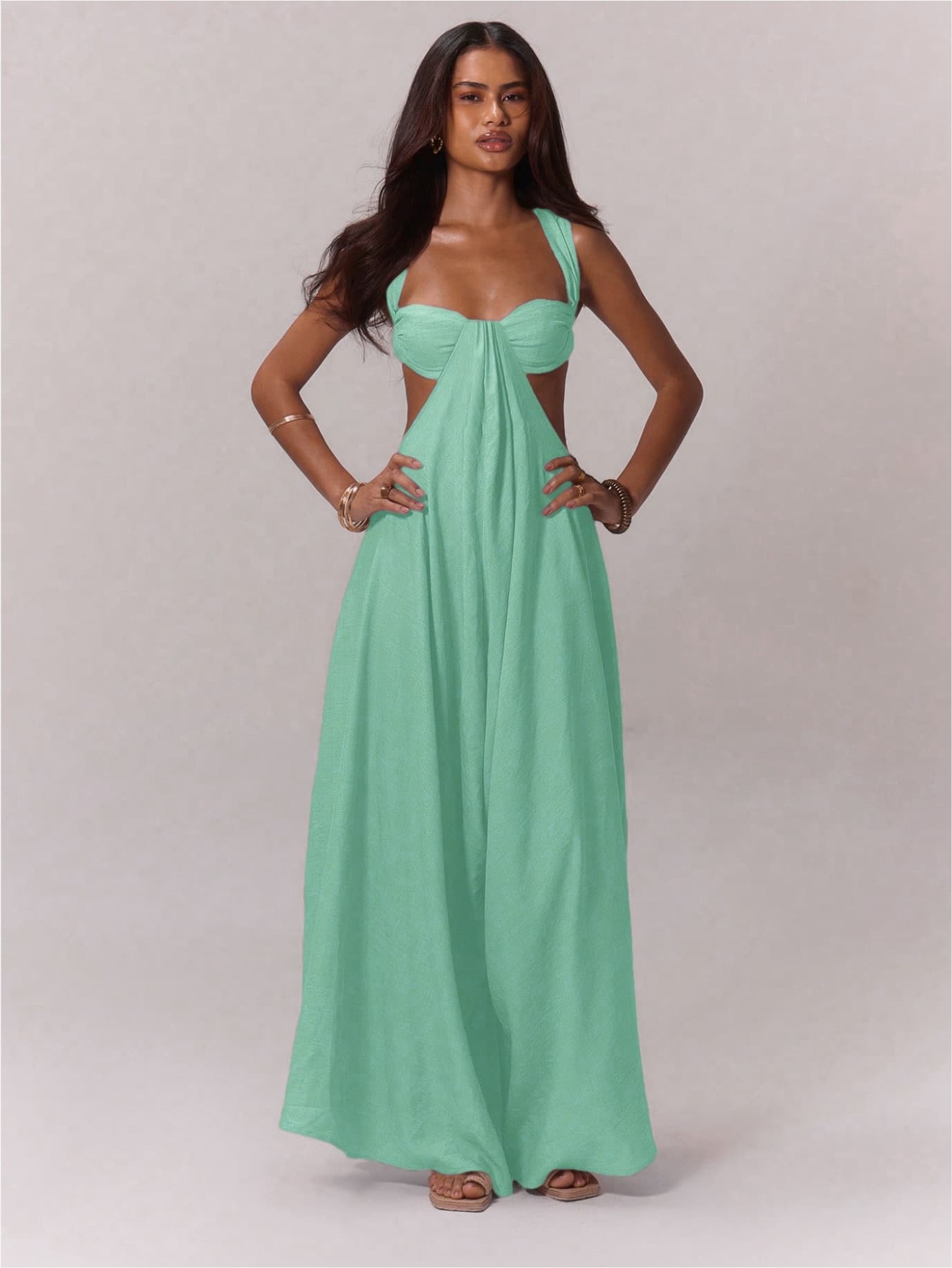 New European and American Women's Banquet Jumpsuit, Amazon Independent Station Bestseller, Sexy Halter Strap Long Pants Fashion
