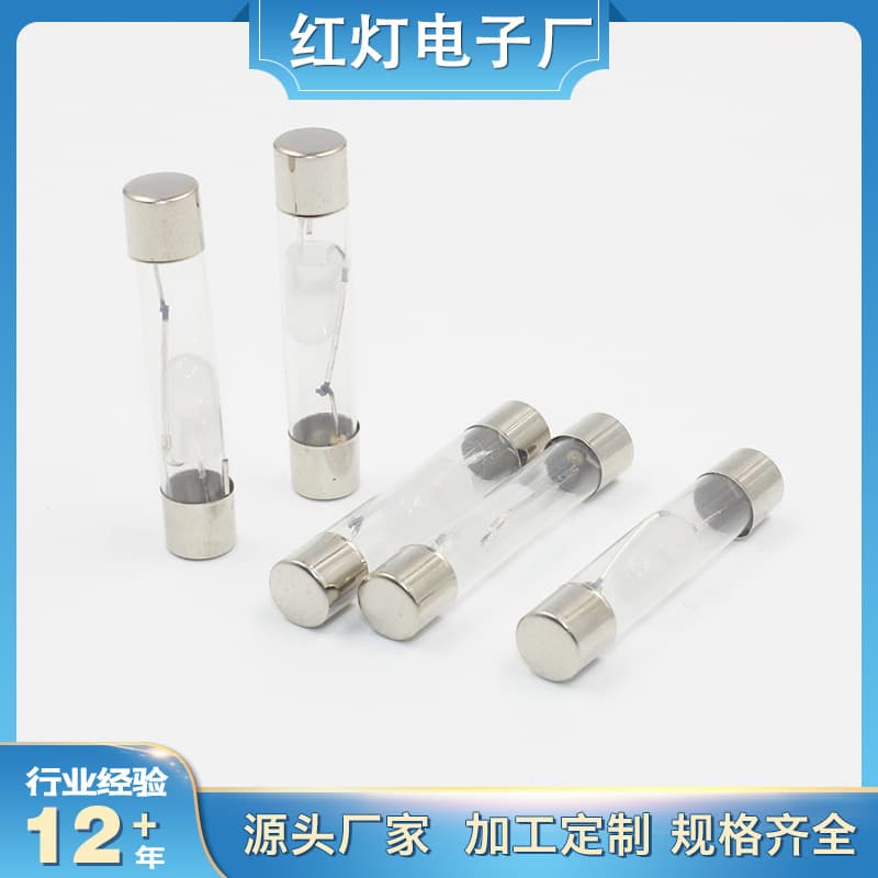Custom-made 6×33mm dual-color lamp test pen indicator light, high brightness, resistance neon lamp, furniture indicator bulb.