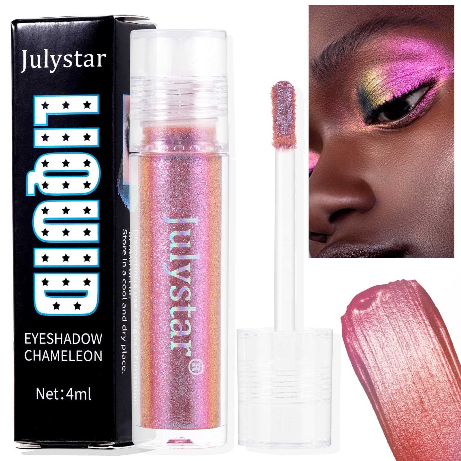 Cross-border Optical Chameleon Liquid Eyeshadow Cross-border Popular Colorful Water-based Chameleon Liquid Monochrome Eyeshadow
