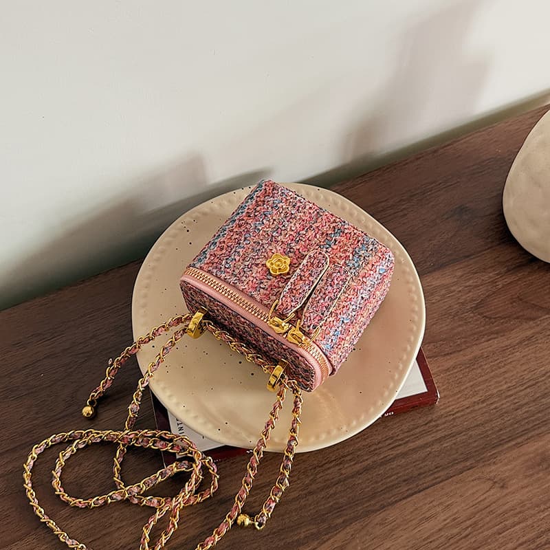 26 Spring Fashionable Versatile High-Quality Textured Small Square Bags Women’s Bags Shoulder Crossbody Travel Style