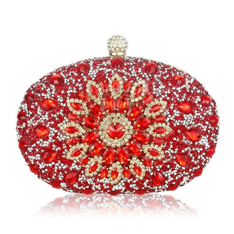 Cross-Border Best-Selling Sunflower Evening Bag for Women Banquet Clutch Handbag Dress Bag Rhinestone Bag