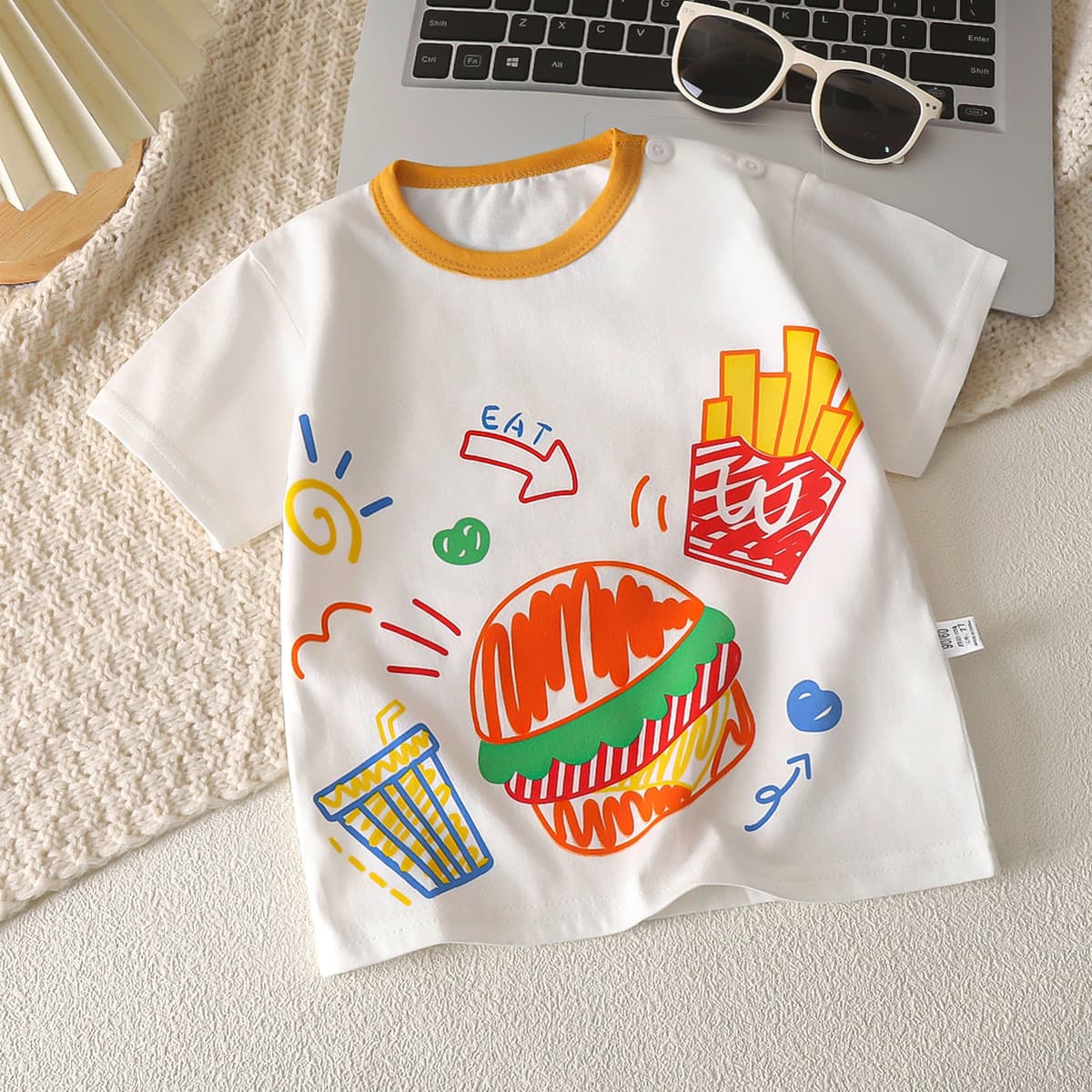 New Children's Short Sleeve T-Shirt Pure Cotton Summer Baby Clothes Boys Thin Style Girls Tops Summer Kids Wear