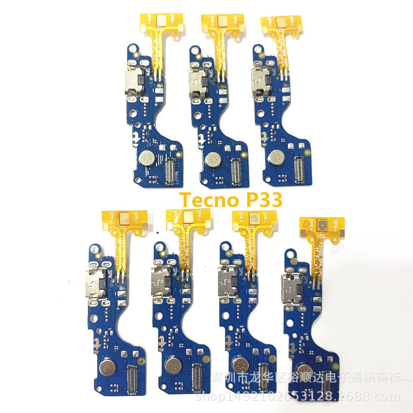 Charge Flex for Tecno P33, TECNO P33+ Charging Port Flex Cable with USB and Microphone