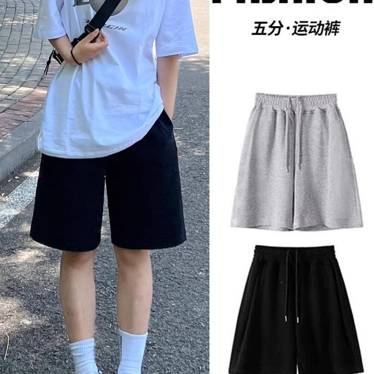 Women's sports shorts summer thin pure cotton casual pants for students to wear outside the high school entrance examination sports running pants