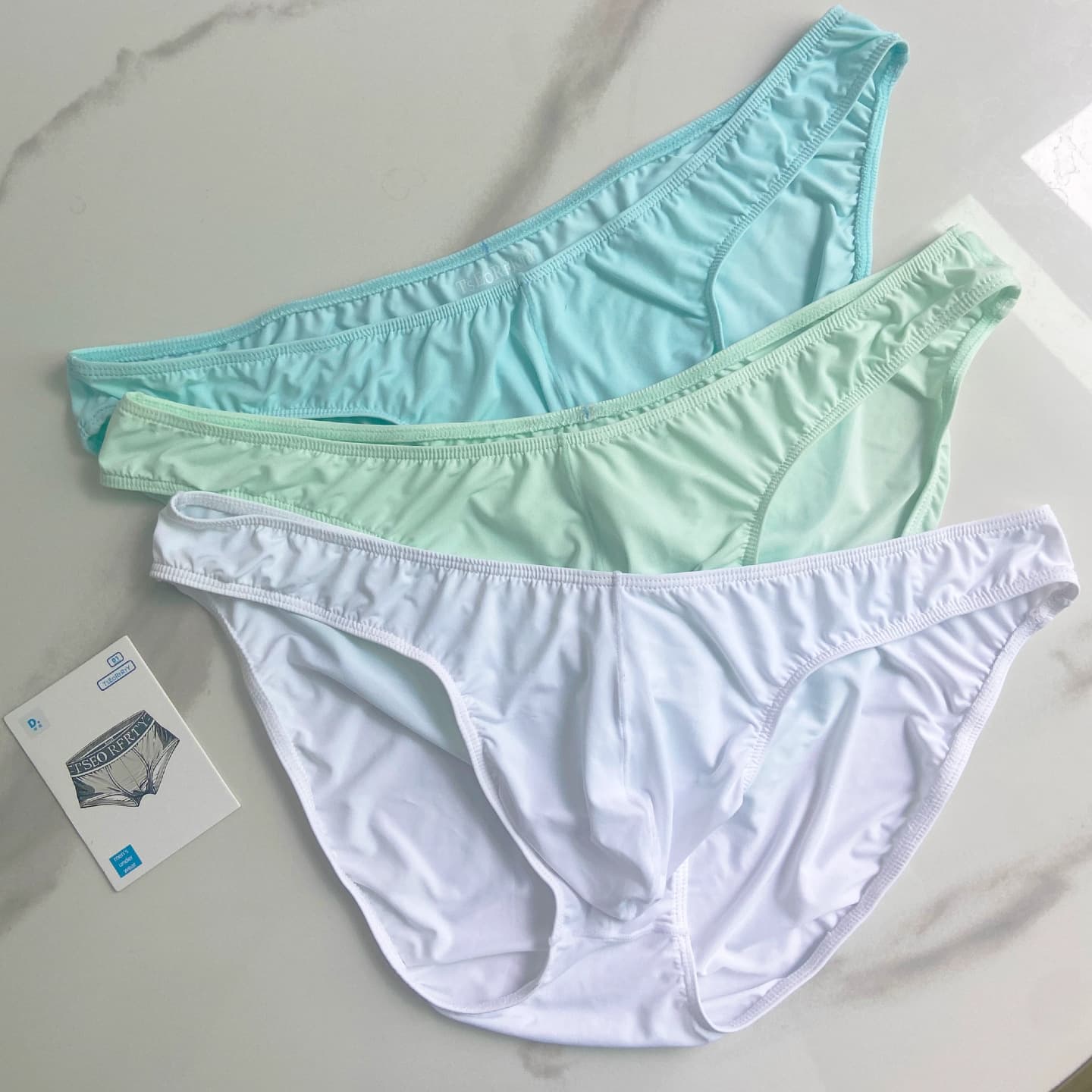 Cross-border Men's Ice Silk Bikini Low Waist Quick Dry T-back Men's Bikini Triangle Underwear