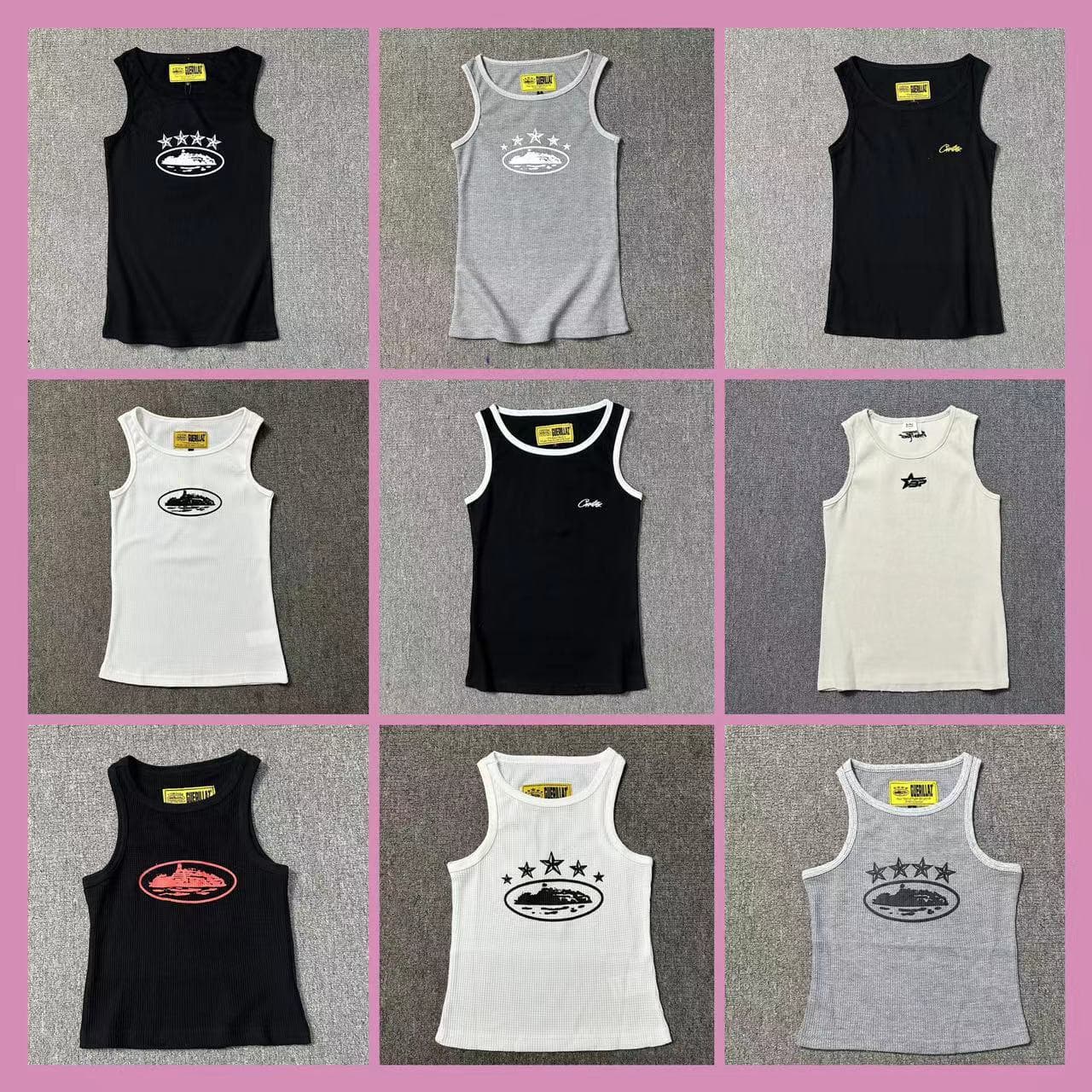 Corteiz Basic Printed Vest Streetwear Fashion Unisex Top Cross-Border