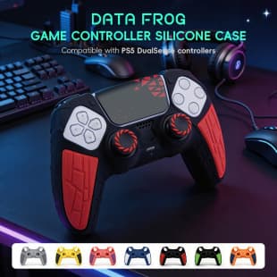 Textured Silicone Protective Anti-Slip Cover for PS5 Game Controller, Thickened Silicone Cover, PS5 Accessories Dust-Proof