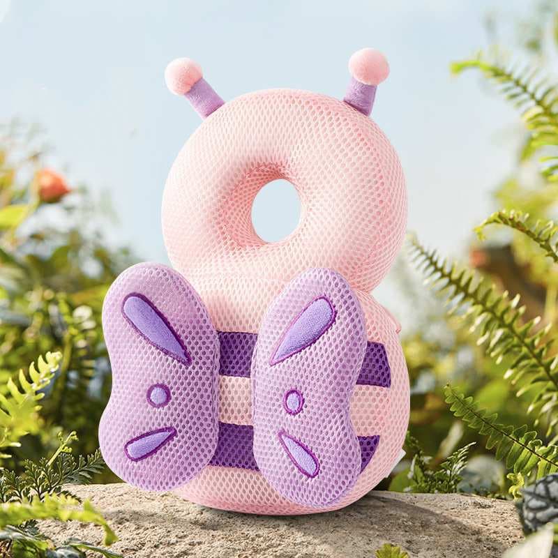 Turtle-shaped Baby Head Protection Pillow, Spring/Autumn Breathable Version, Plush Anti-fall Head Guard, Infant Protection Pad, Learning-to-Walk Hat Wholesale