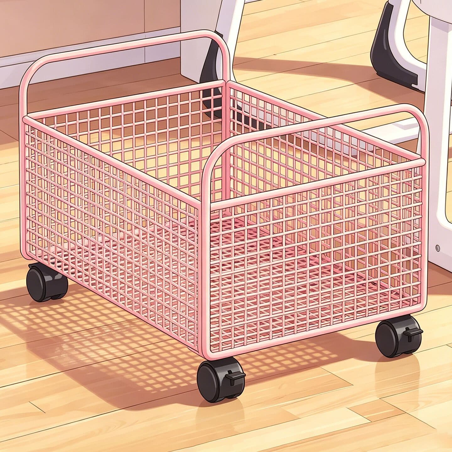 School bag storage rack, removable book box, pulley cart, book storage basket, multi-functional floor-standing book storage rack