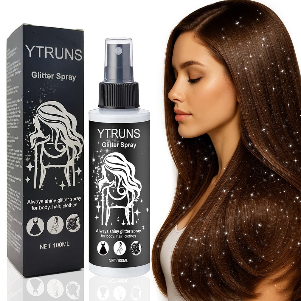 YTRUNS Highlight Glitter Spray 100ML, Halloween Party Nightclub Clothing Sparkle Spray