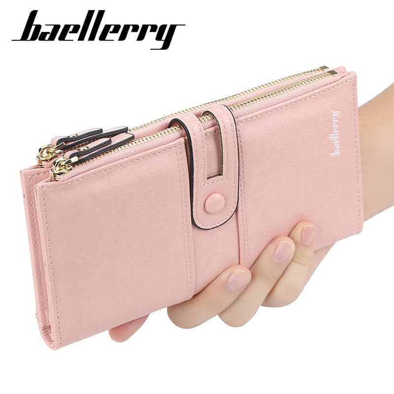 baellerry New Women's Long Buckle Wallet Multi-function Fashion Mobile Phone Bag Korean Style Zipper Coin Purse