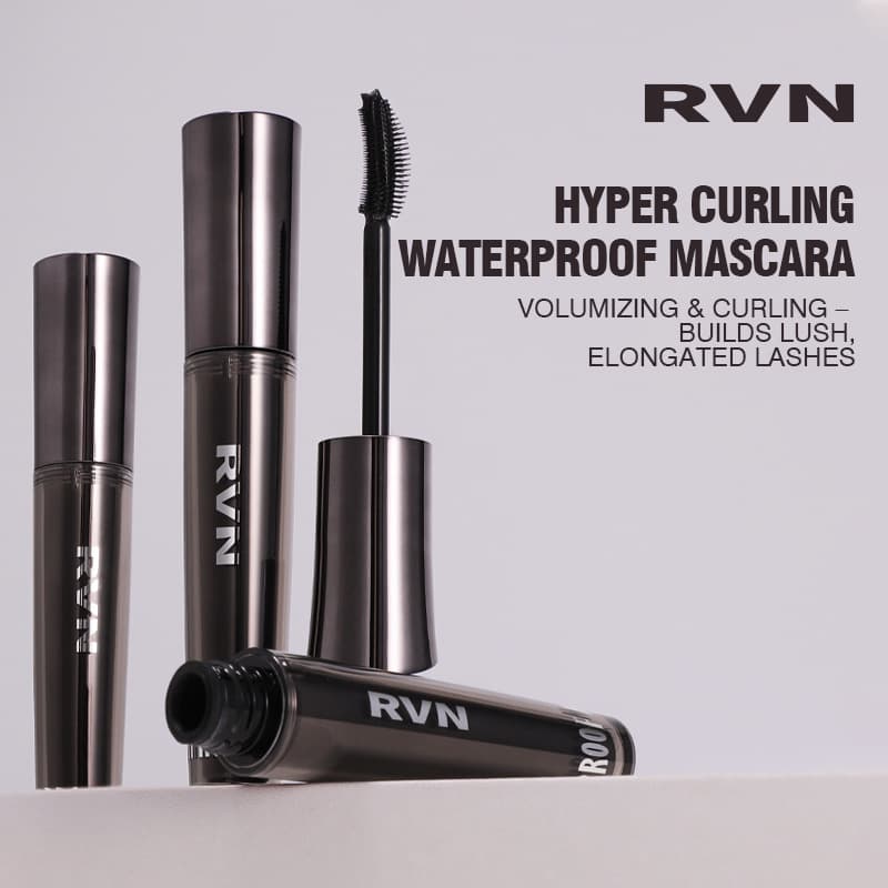 RVN Waterproof Volumizing Mascara Long-Lasting Curl & Volume Waterproof Smudge-Proof Cross-Border Cosmetics Manufacturer Wholesale