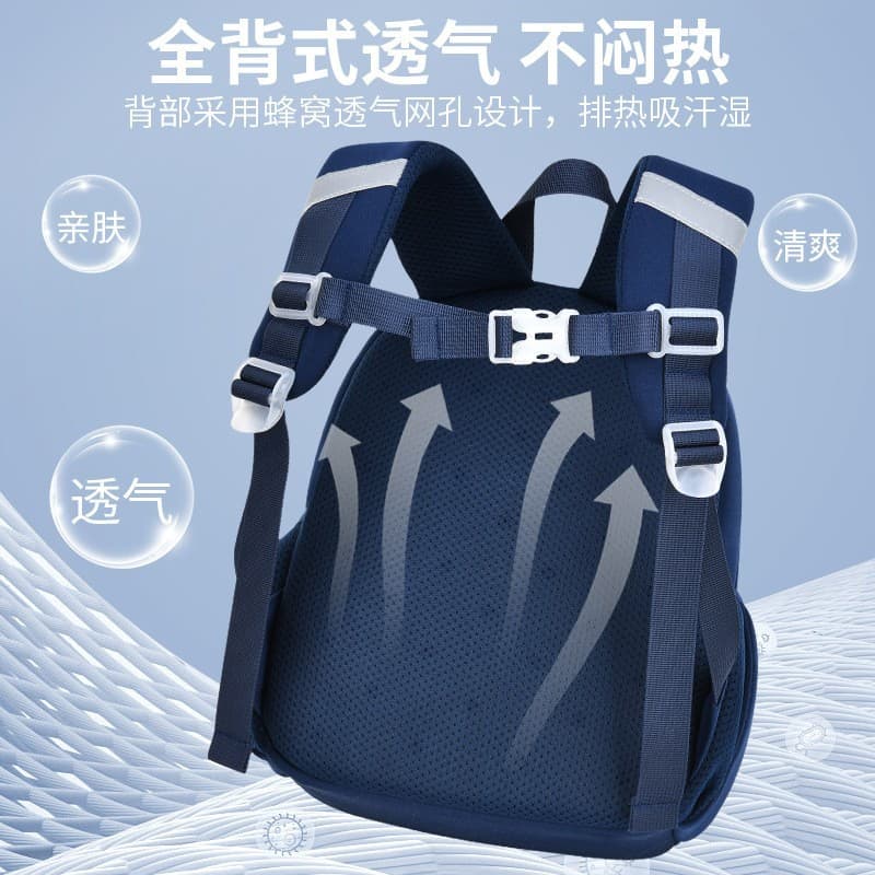 New Kindergarten Cartoon Backpack, Unisex Children's Diving Material Backpack for Ages 2-5, Lightweight Cute Backpack