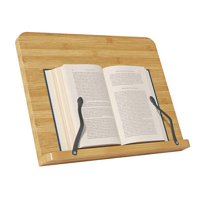 Wooden Book Stand Multi-functional Computer Holder Calligraphy Copy Stand 8-Level Adjustable Reading Stand for Adults and Kids
