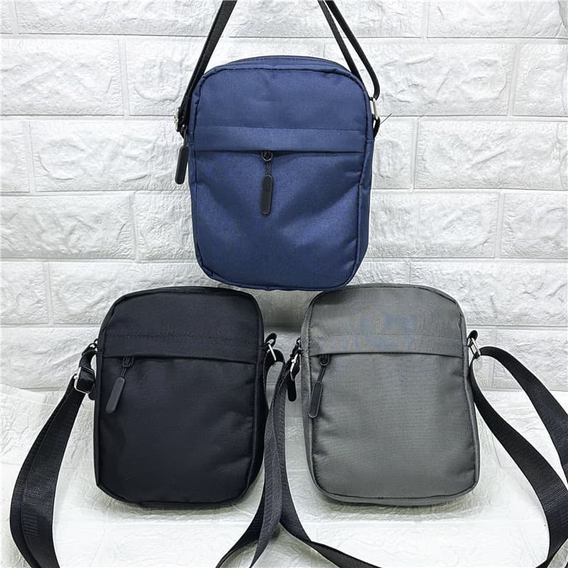 Crossbody Single Shoulder Bag Canvas Small Sling Bag, Cross-border Men's New Leisure Waist Pack Phone Pouch, PU Casual Sling