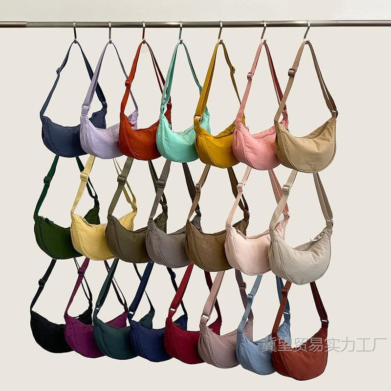 Versatile Women's Small Crossbody Bag Nylon Dumpling Bag Trendy Casual Single Shoulder Crossbody Bag Minimalist Small Cloth Bag Wholesale