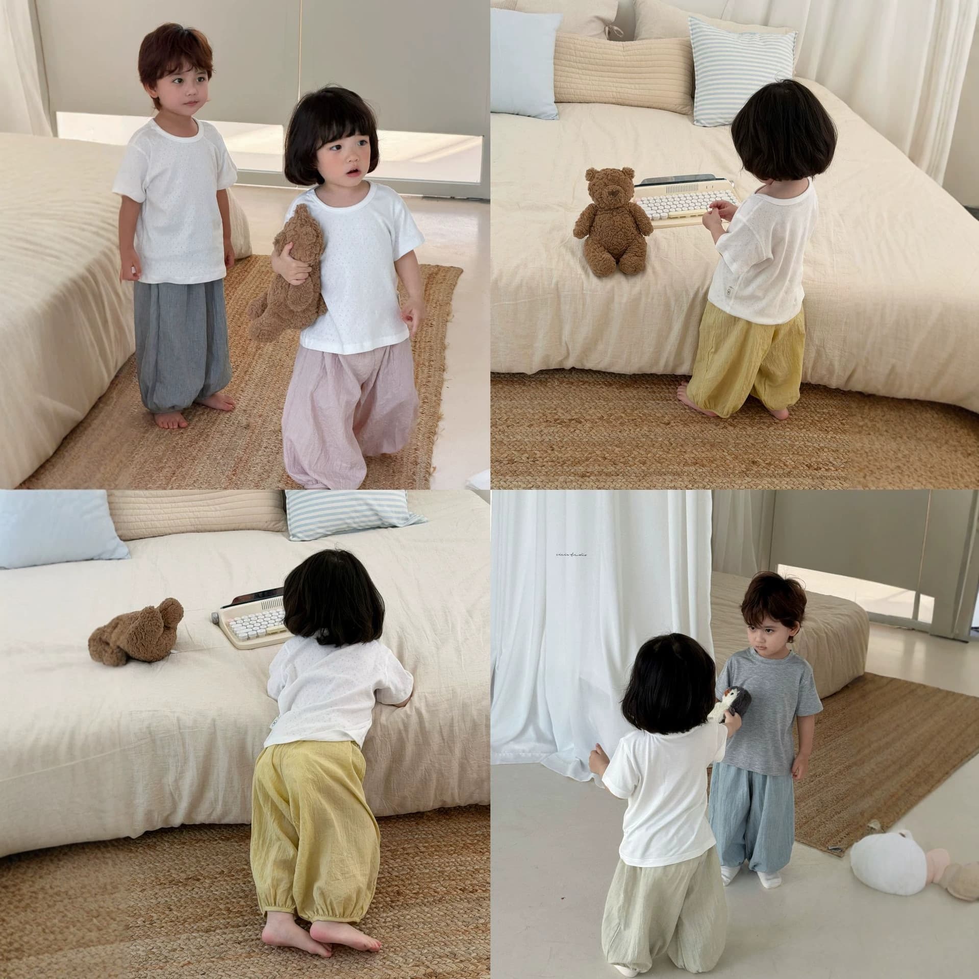 Summer Baby Mosquito-Proof Pants, Air Conditioning Home Pants, Boys and Girls Toddler Outdoor Sports Pants, Bloomers, Sleep Pants