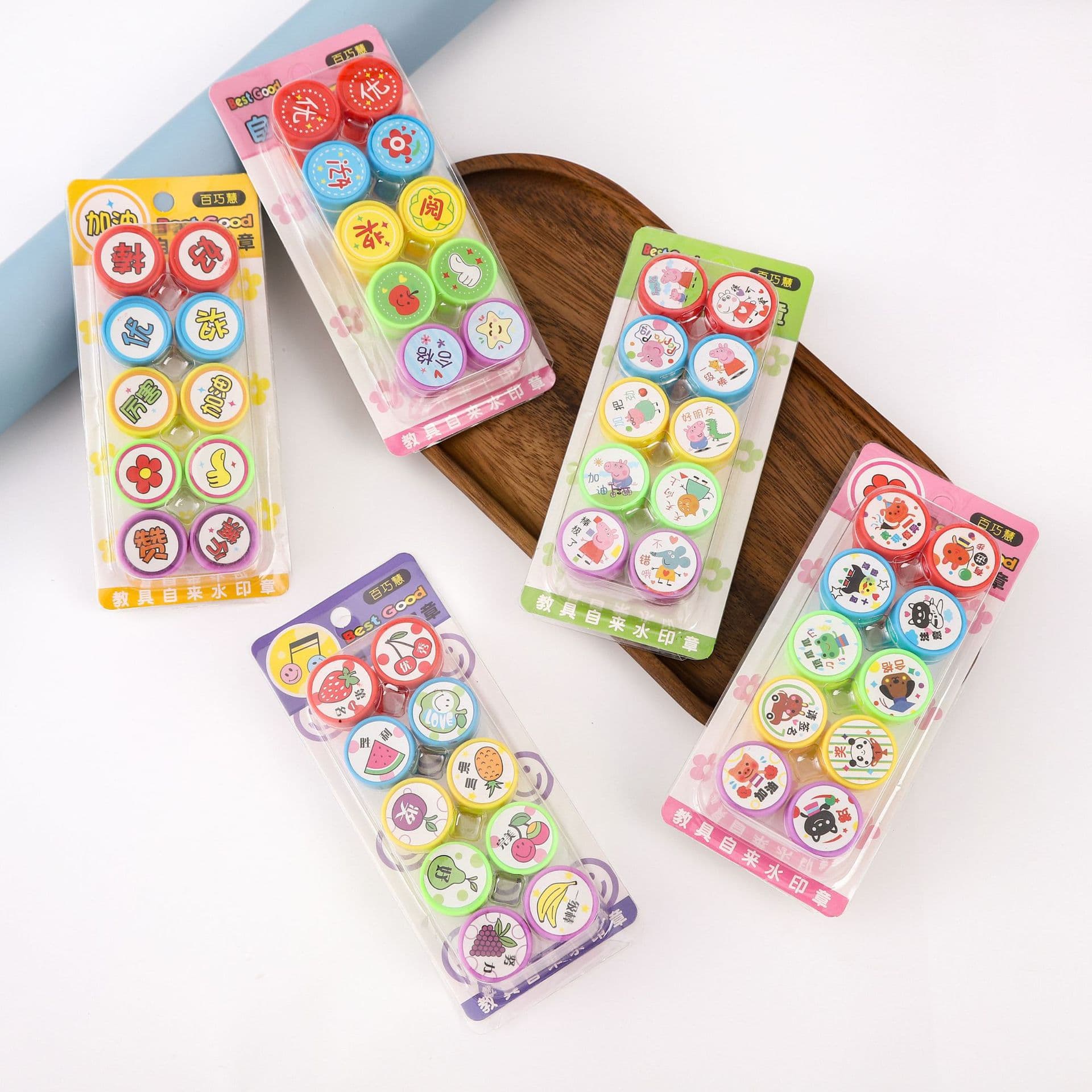 Children's cartoon animation patterns 25 mixed batch mini seals cartoon seals teacher praise and comment seals