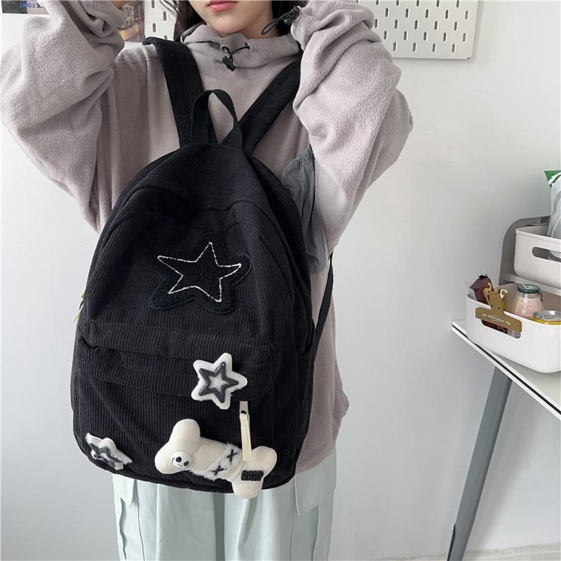 Large Capacity Travel Backpack for Middle and High School Girls 2023 New Korean Style Casual Student Bag