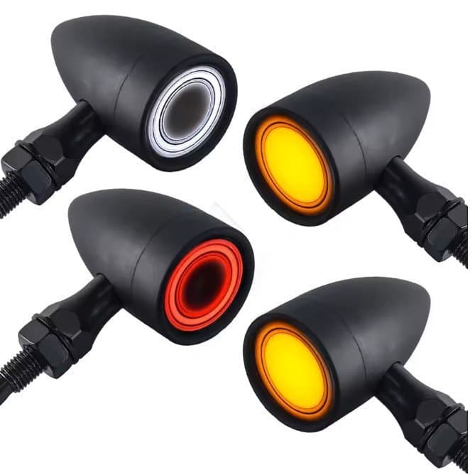 Motorcycle Retro LED Turn Signal Harley Cruiser Prince Edward Universal Turn Signal