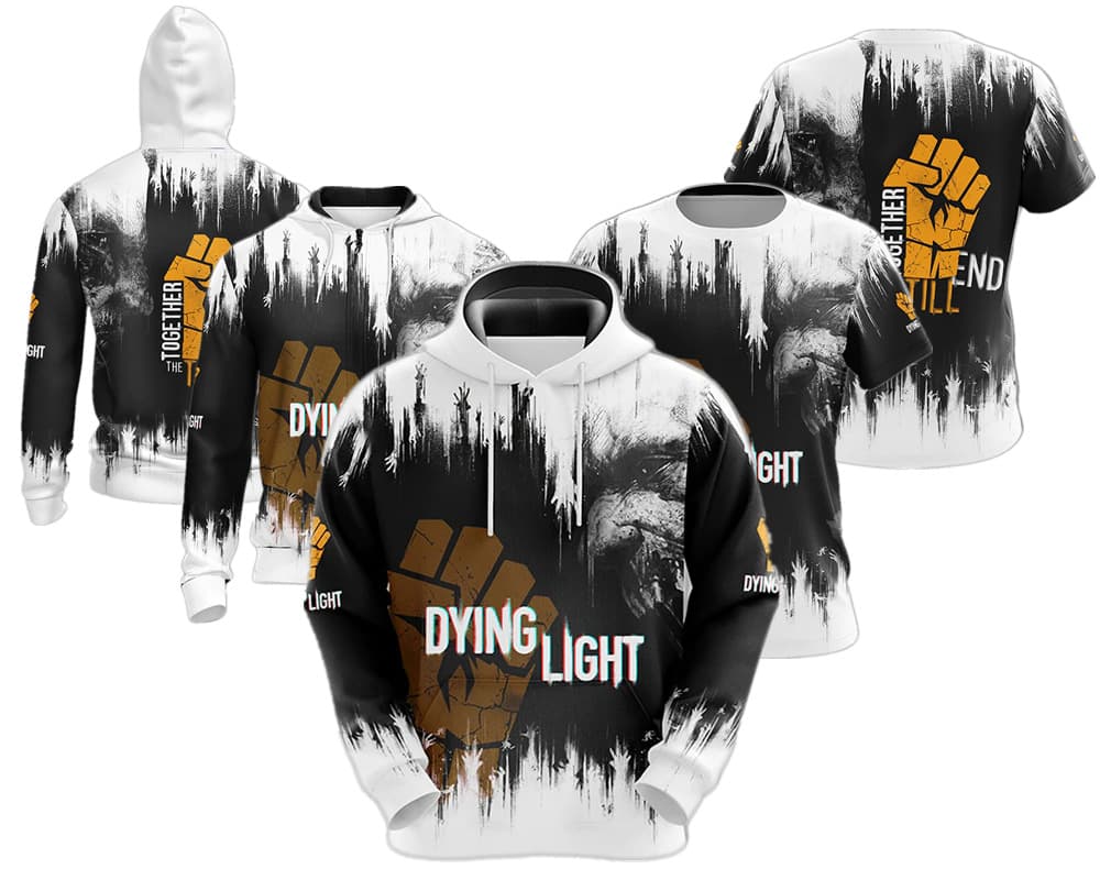 Dying Light cos animation game clothing 3D digital printing casual sports children's adult zipper sweatshirt