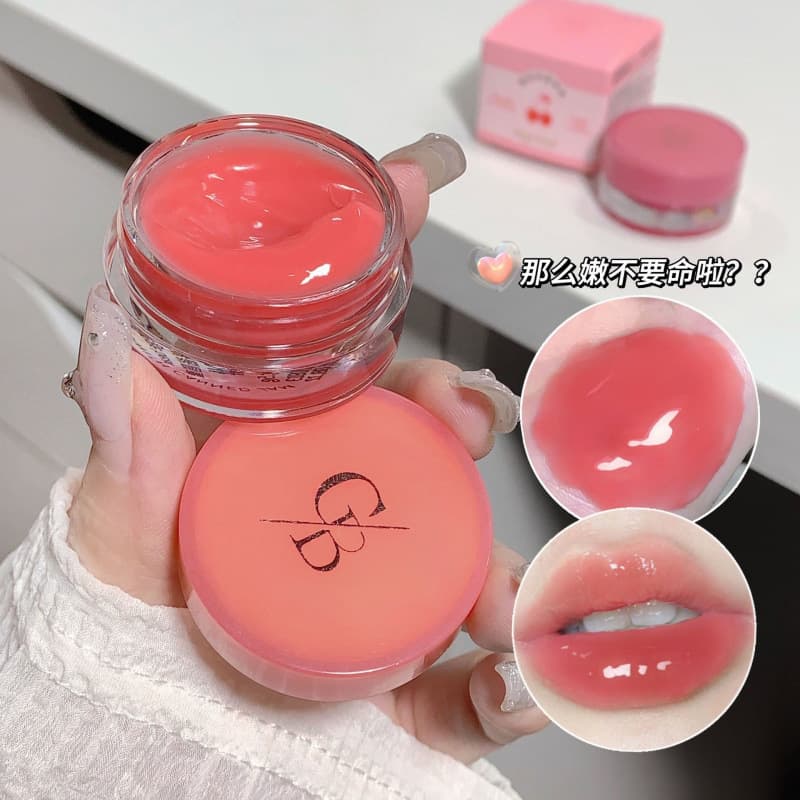 Jingrui Select Gege Bear Jar Lip Gloss Moisturizing Water-Glossy Long-Lasting Non-Stick Lipstick Cross-Border Cosmetics