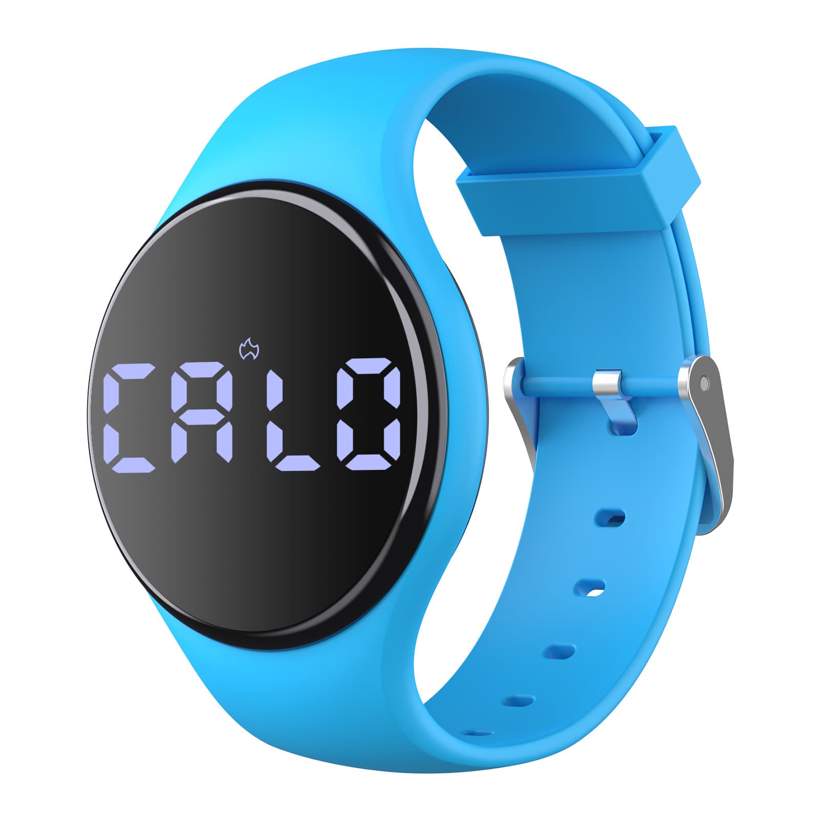 Step Counting Smart Sports Bracelet Touch-Style Alarm Clock Watch with Fashion Eco-friendly TPU Strap
