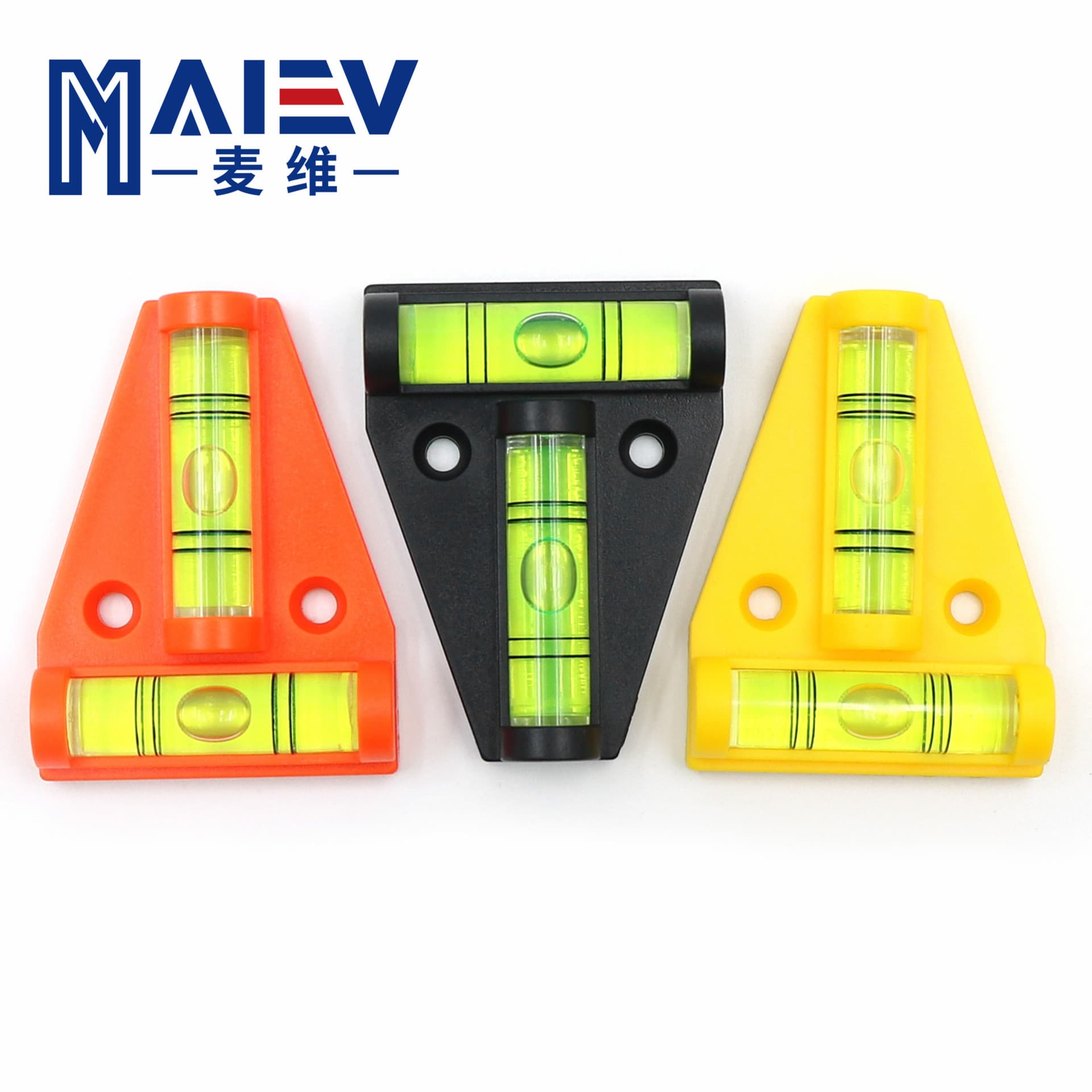 Hot-Selling T-Type Spirit Level, Magnetic 2D Level, Mini Bubble Level with Mounting Holes, High-Quality Stock Available