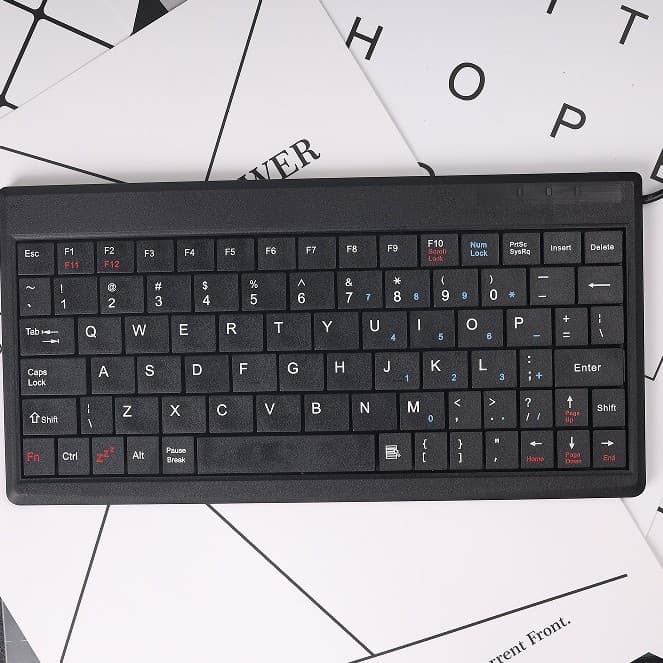 Small Keyboard for Office, Silent, Industrial Control, CNC, Medical Equipment, Server, Industrial-Grade Durable Compact Keyboard