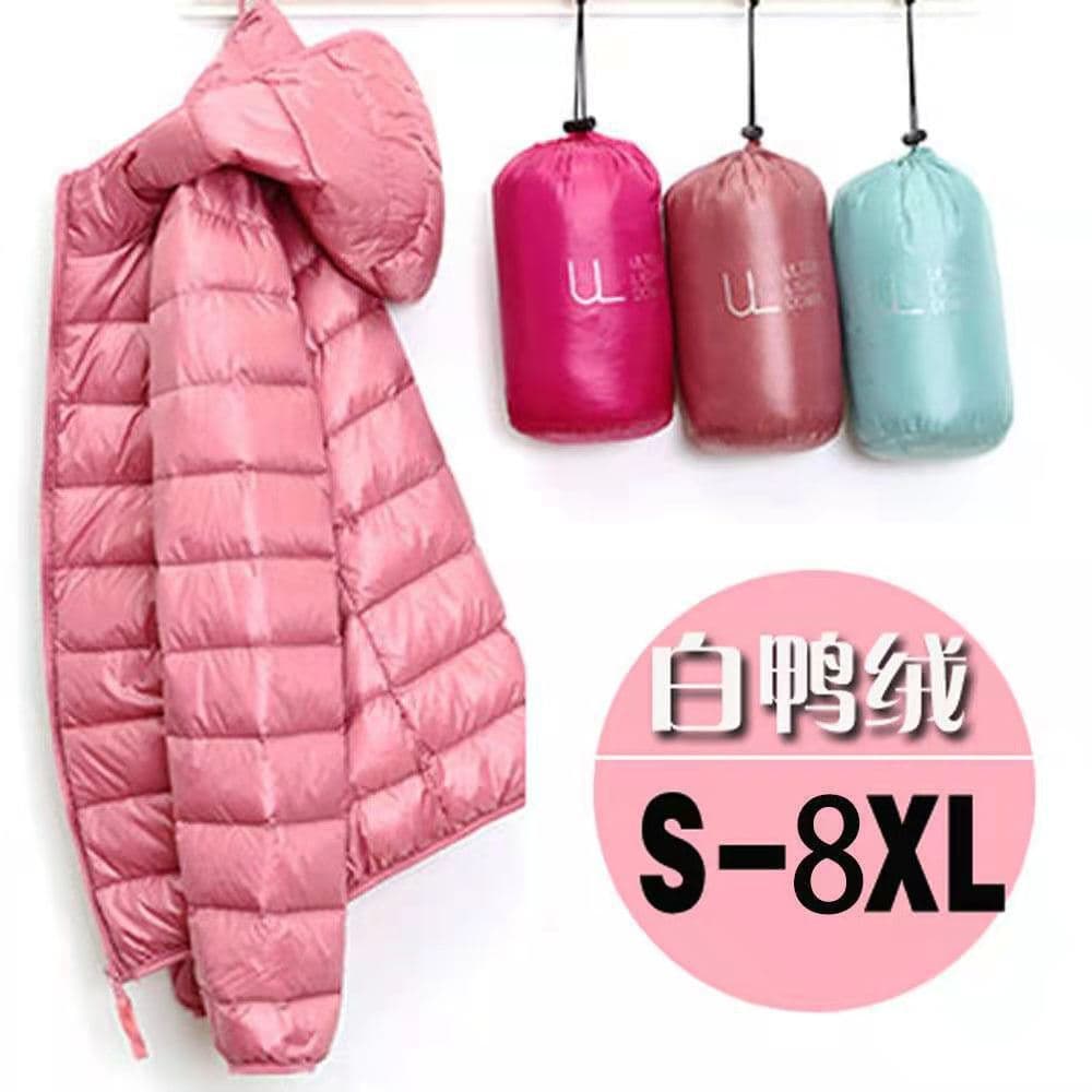 European Women's Puffer Coat 2025 New Short Lightweight Thickened Warm Slim Fit Korean Style White Duck Down Fashion Jacket