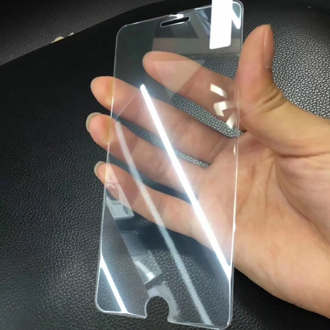 Semi-Screen Transparent Film with Large Arc White Electroplated Edge for iPhone 17 Pro and Apple 16 Tempered Glass