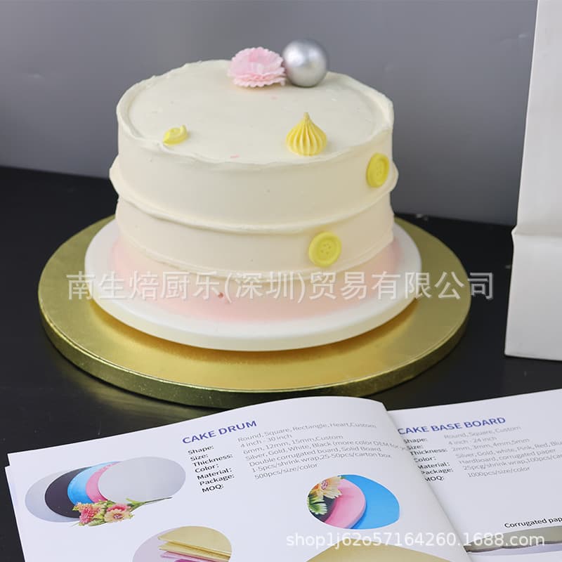 12mm corrugated cake tray 10 inch birthday cake board foreign trade export hot selling Cake boards cake base tray