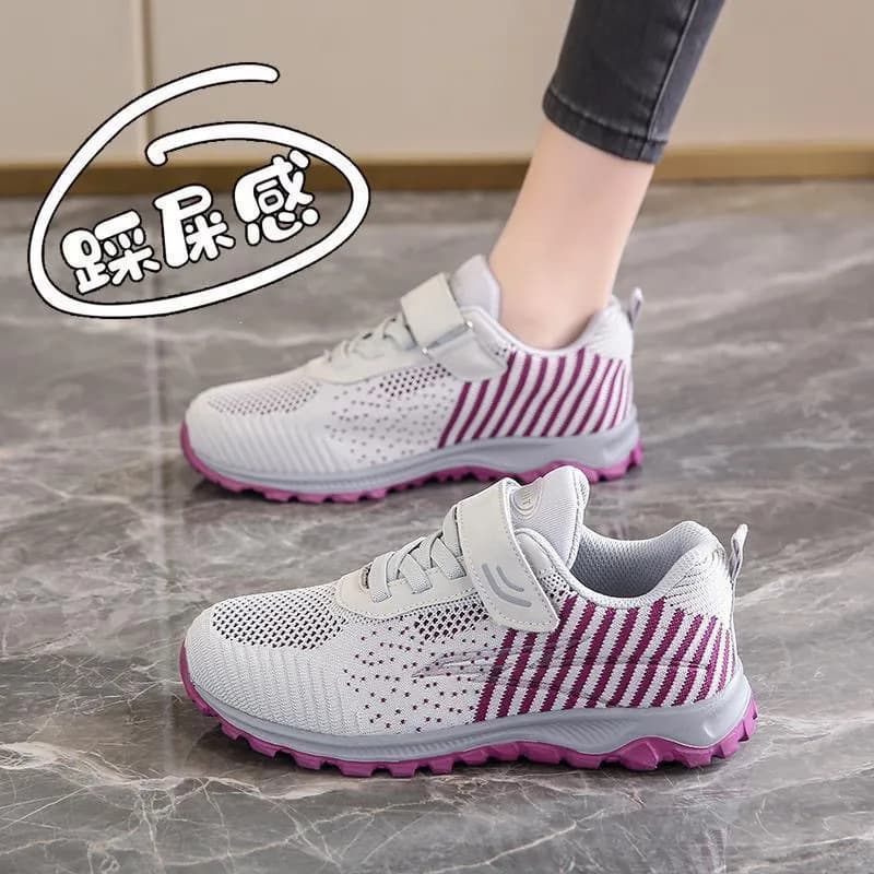 New Spring/Summer Elderly Shoes, Soft Sole Non-Slip Loose Sports Casual Shoes for Men and Women, Middle-aged Mother Shoes, Walking Shoes for Women