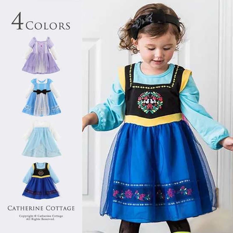 Children's dress princess dress summer new children's clothing girls dress skirt foreign trade supply Halloween costume dress cotton