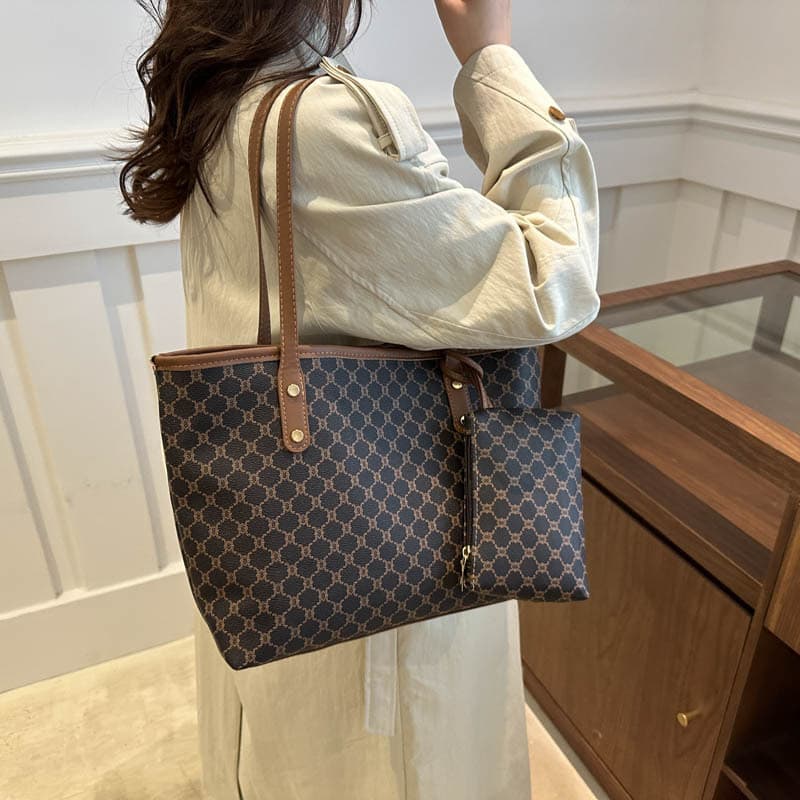 tote bag commuter tote bag large capacity women's versatile handbag shoulder shopping bag classic women's bag