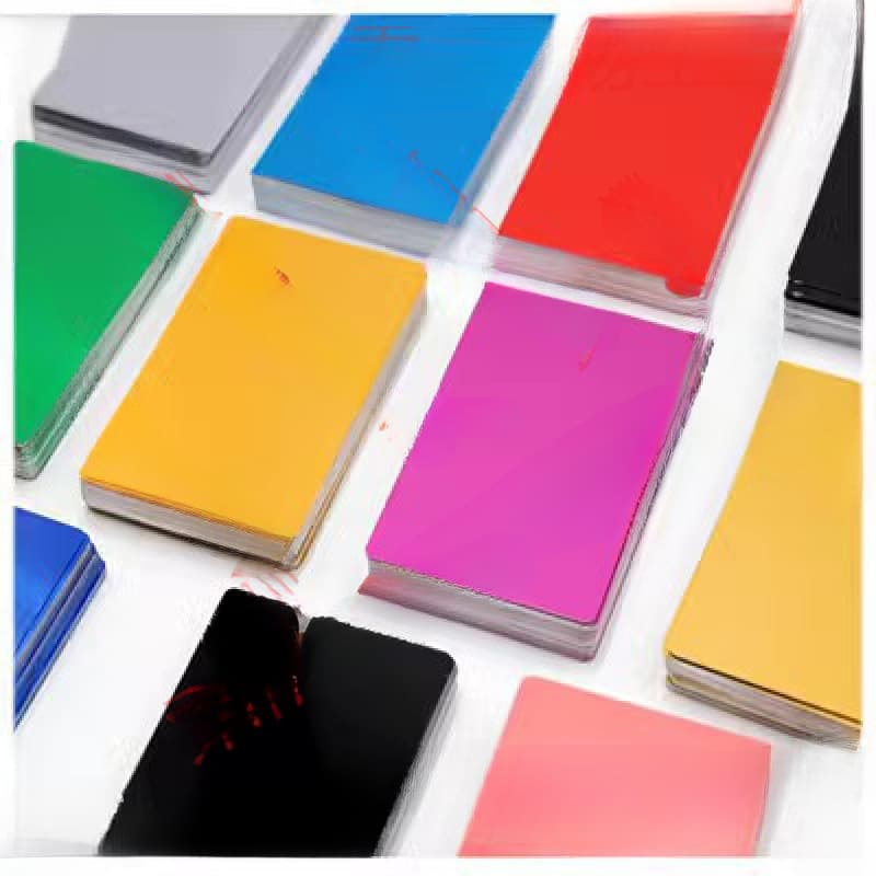 Laser Marking and Dimming Test Aluminum Sheet, Aluminum Alloy Thin Card, Laser Engraved Body Metal Nameplate Blank