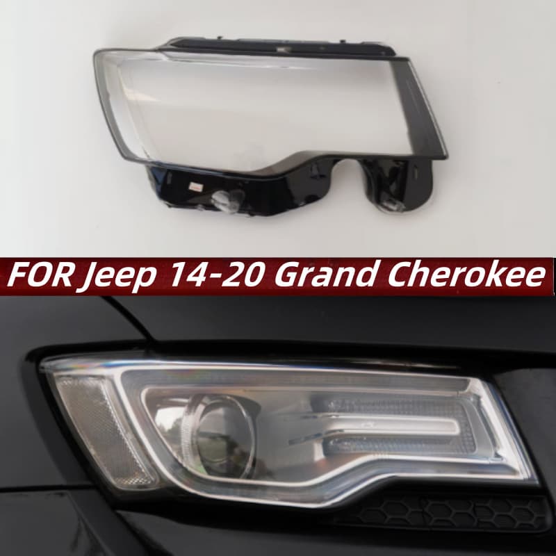 Compatible with Jeep Grand Cherokee Headlight Lens Cover 14-20 WK2 Grand Cherokee Headlight Lens Housing Cover