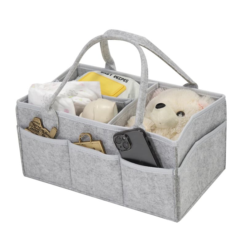 Large Felt Diaper Bag Portable Handheld Urine Pad Storage Bag Mommy Durable Lightweight Carrying Case For Baby Essentials