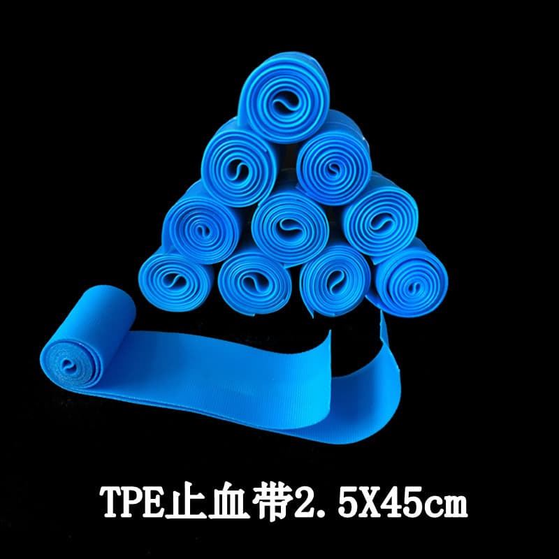 Spot wholesale disposable tourniquet TPE non-latex tourniquet rubber band emergency tourniquet venous hemostasis