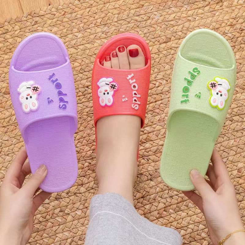 Factory Direct Non-Slip Slippers for Women, Summer Cute Fashion Cartoon Ladies Slippers, Wear-Resistant Thick Sole Slippers