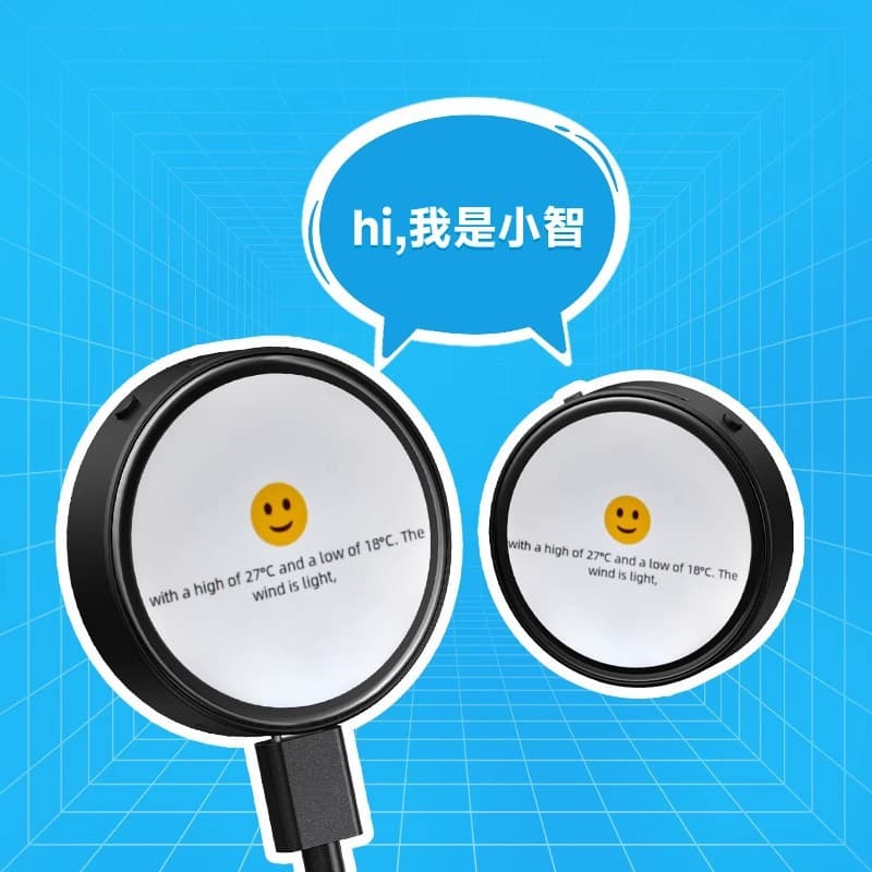 New Version ESP32 Development Board 1.75-inch AMOLED Touch Round Screen with GPS Xiao Zhi AI / DeepSeek